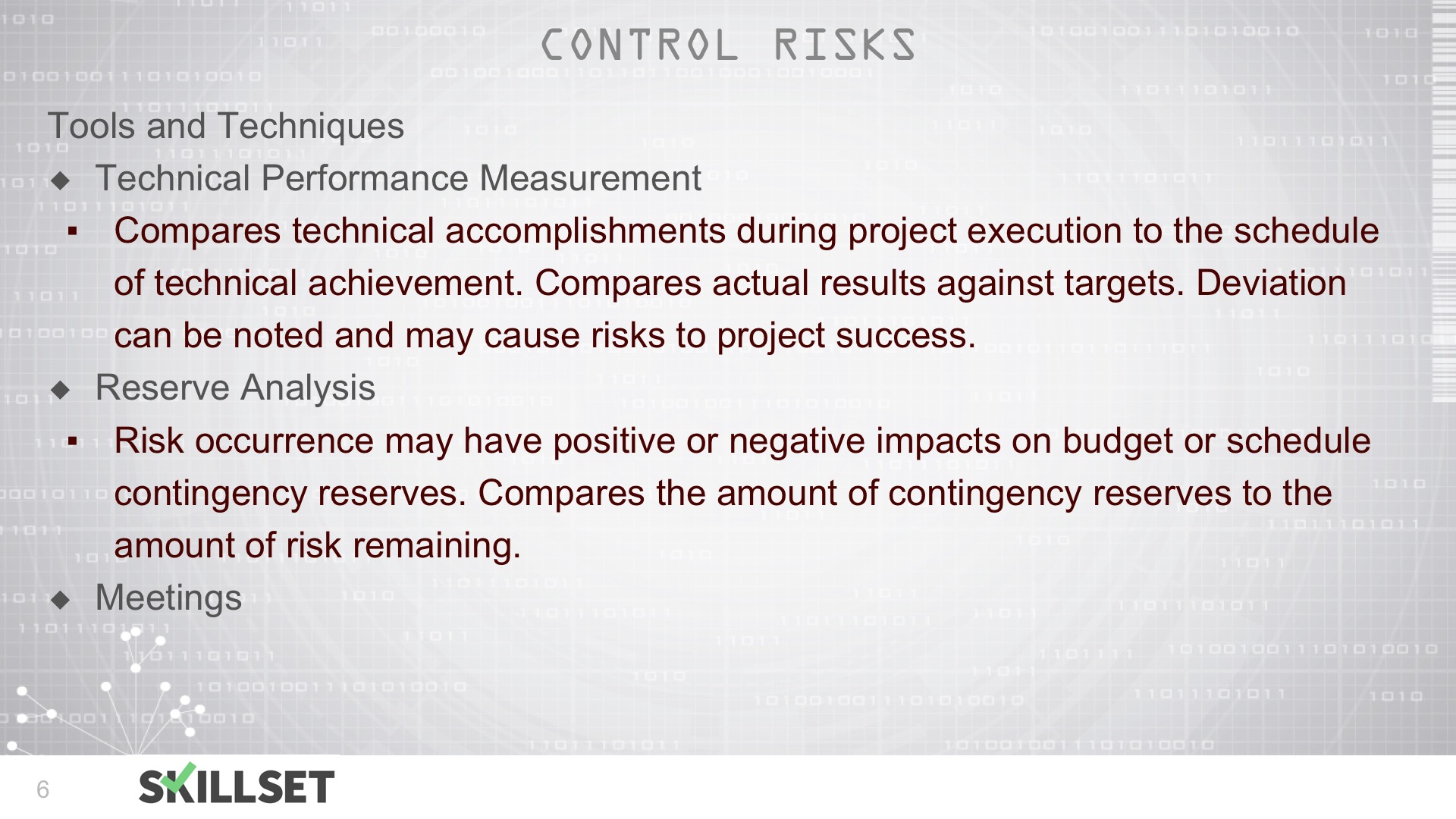 T92-Controlling Risk ITTOs